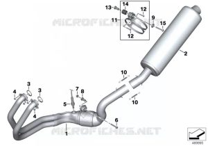 EXHAUST SYSTEM PARTS WITH MOUNTING FOR BMW MOTORRAD F 700 GS FROM
2011
14