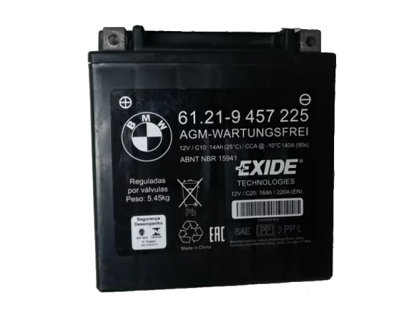 bmw-battery-agm-genuine-r1200rt-2014-2018-r1250rt-k1600bagger-k1600gtl-2016-k1600gt-2016- BMW Battery AGM Genuine - R1200RT (2014-2018) - R1250RT - K1600Bagger - K1600GTL (2016-) - K1600GT (2016-)