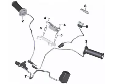 BMW Heated grip set - G310GS [2020-] / G310R [2020]