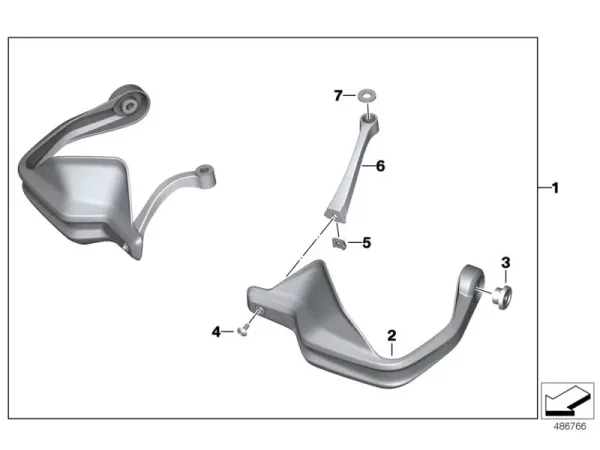 bmw-right-left-hand-guards-f750gs-f850gs-f900xr (2) BMW Right & Left hand guards - F750GS / F850GS / F900XR